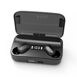 Écouteurs Bluetooth A9 TWS CVC8.0 et DSP avec double réduction de bruit, boîte de charge magnétique et affichage numérique LED, prend en charge le contrôle tactile et les appels HD et Siri et la banque d'alimentation, A9