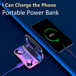Écouteurs Bluetooth A9 TWS CVC8.0 et DSP avec double réduction de bruit, boîte de charge magnétique et affichage numérique LED, prend en charge le contrôle tactile et les appels HD et Siri et la banque d'alimentation, A9