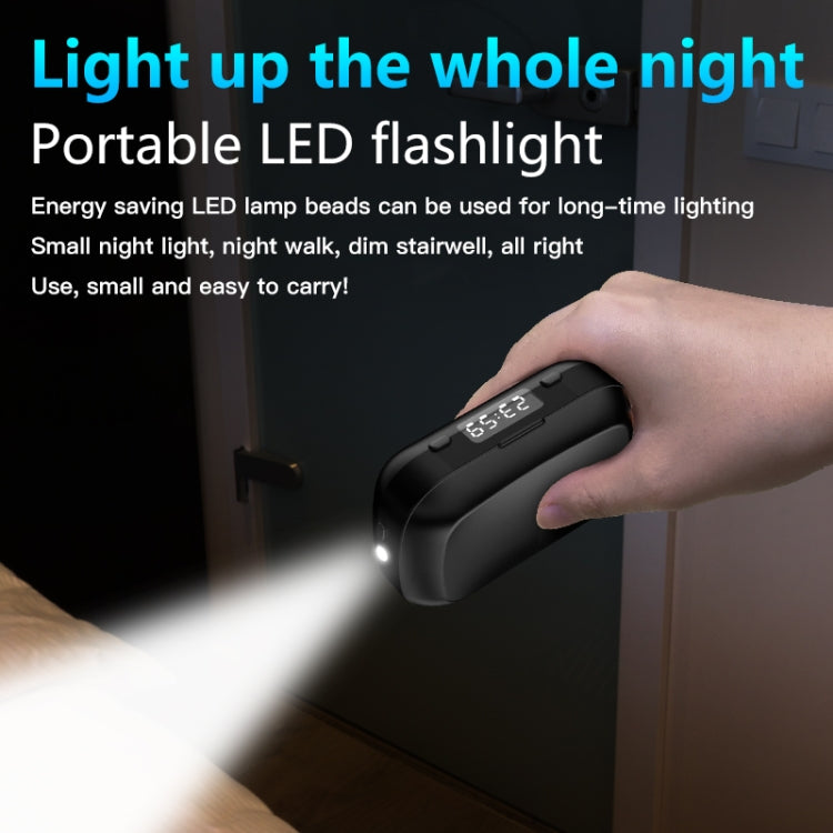 Écouteurs Bluetooth tactiles A13 TWS CVC8.0 et DSP avec double réduction de bruit et boîte de charge, affichage numérique LED, horloge, lampe de poche, appel HD, Siri et batterie externe, A13