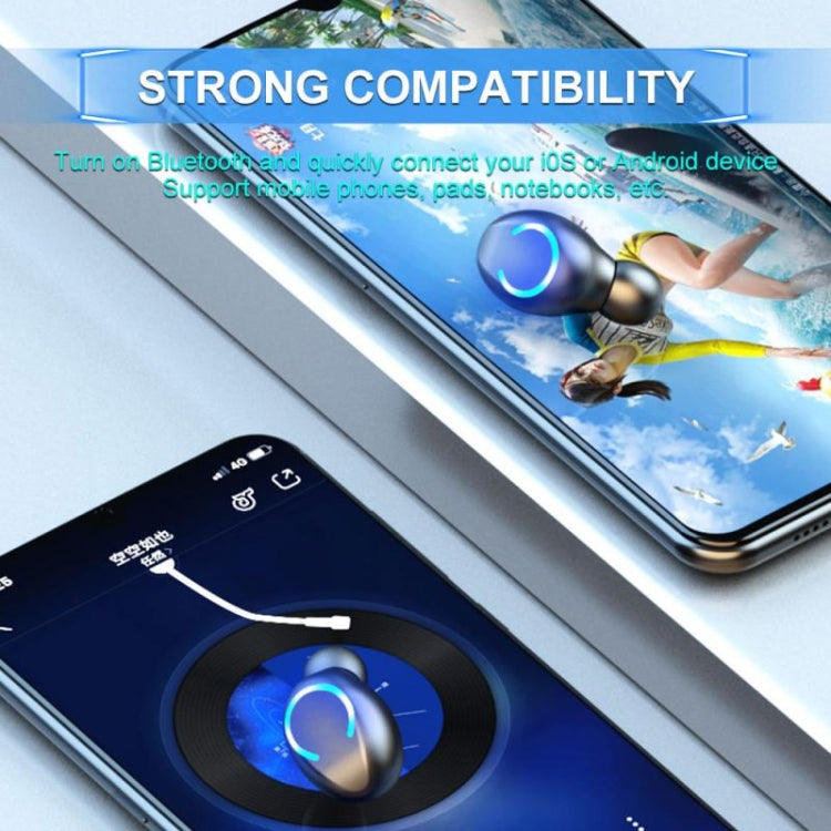 Écouteur Bluetooth mini tactile TWS F9-8 CVC8.0 à réduction de bruit avec boîte de chargement, support affichage LED batterie à trois écrans & support téléphone & appel & assistant vocal, F9-8