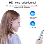 Écouteur Bluetooth TWS F9-9 CVC8.0 à réduction de bruit avec boîte de chargement, support effet d’éclairage tactile & affichage LED batterie à trois écrans & batterie externe & support téléphone & appel HD & assistant vocal, F9-9 noir