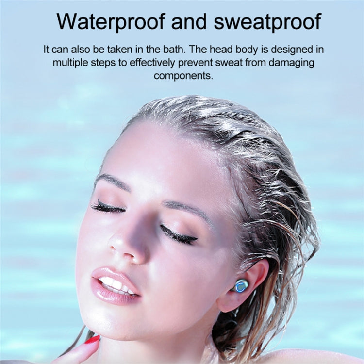 Écouteur Bluetooth TWS F9-9 CVC8.0 à réduction de bruit avec boîte de chargement, support effet d’éclairage tactile & affichage LED batterie à trois écrans & batterie externe & support téléphone & appel HD & assistant vocal, F9-9 noir