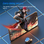 Écouteur Bluetooth TWS F9-9 CVC8.0 à réduction de bruit avec boîte de chargement, support effet d’éclairage tactile & affichage LED batterie à trois écrans & batterie externe & support téléphone & appel HD & assistant vocal, F9-9 noir