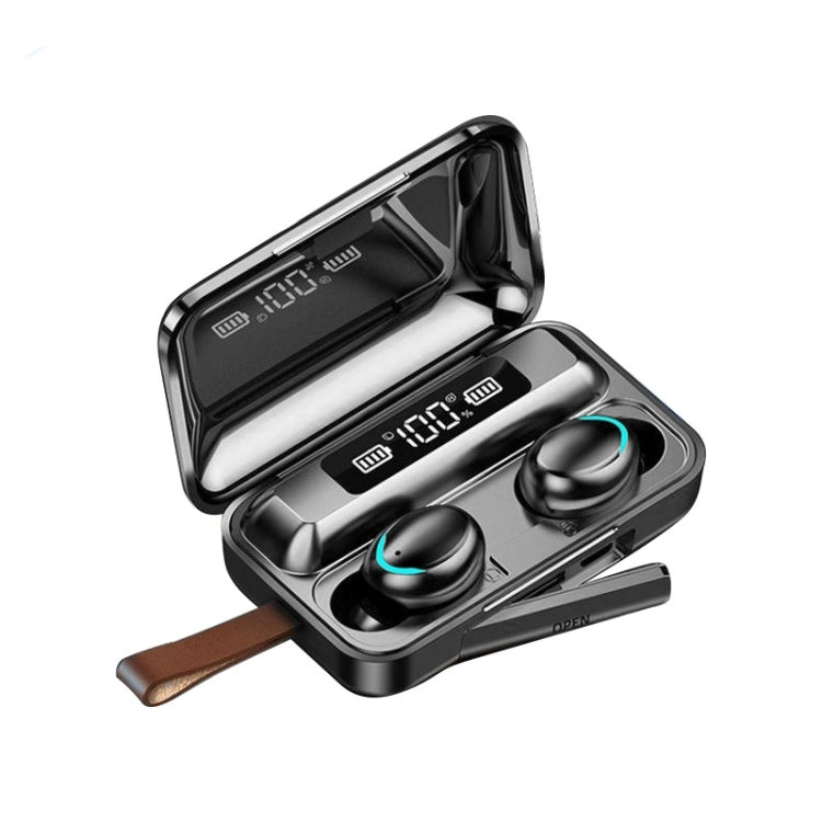 Écouteur Bluetooth tactile F9-5C Jerry avec boîte de charge magnétique, prend en charge l'affichage de l'alimentation LED à trois écrans, la banque d'alimentation, les appels et Siri et la dragonne, F9-5C Jerry