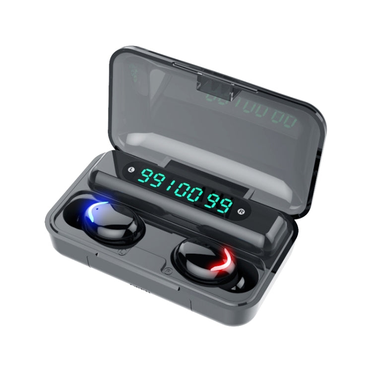 Écouteurs Bluetooth à réduction de bruit à affichage numérique triple écran F9-5C, F9-5C sans sangle noir