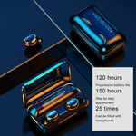 Écouteurs Bluetooth à réduction de bruit à affichage numérique triple écran F9-5C, F9-5C sans sangle noir