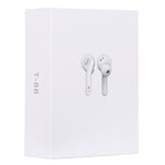 Écouteurs stéréo sans fil Bluetooth V5.0 TWS T-88 avec boîtier de charge magnétique