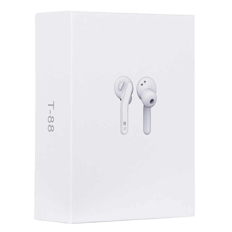 Écouteurs stéréo sans fil Bluetooth V5.0 TWS T-88 avec boîtier de charge magnétique