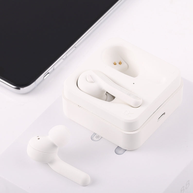 Écouteurs stéréo sans fil Bluetooth V5.0 TWS T-88 avec boîtier de charge magnétique