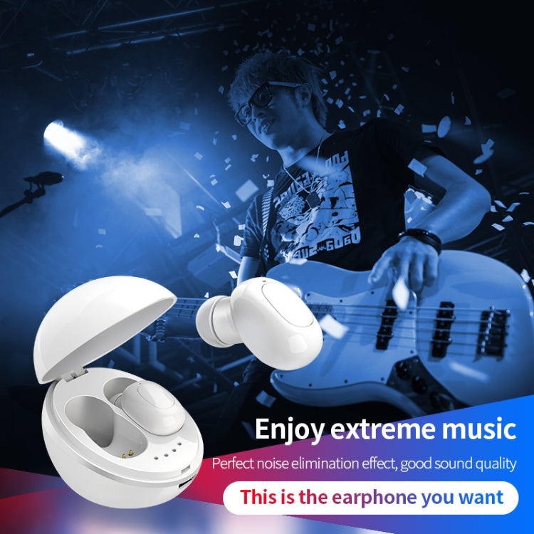 Écouteur Bluetooth sans fil en forme de capsule spatiale A10 TWS avec boîtier de charge magnétique et lanière, prise en charge des appels HD et appairage automatique Bluetooth, noir, noir blanc, blanc, blanc + noir