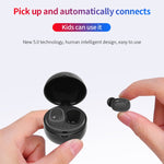 Écouteur Bluetooth sans fil en forme de capsule spatiale A10 TWS avec boîtier de charge magnétique et lanière, prise en charge des appels HD et appairage automatique Bluetooth, noir, noir blanc, blanc, blanc + noir