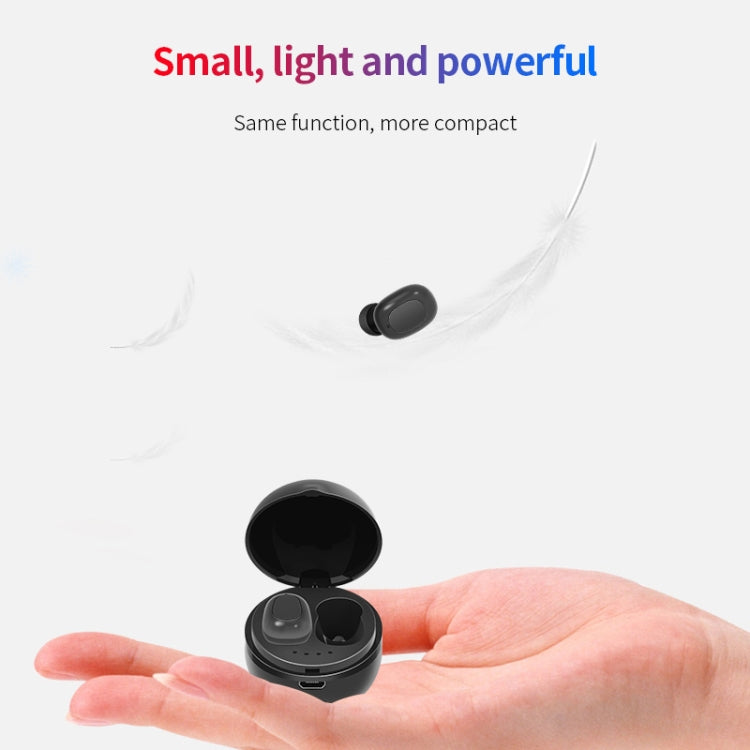 Écouteur Bluetooth sans fil en forme de capsule spatiale A10 TWS avec boîtier de charge magnétique et lanière, prise en charge des appels HD et appairage automatique Bluetooth, noir, noir blanc, blanc, blanc + noir