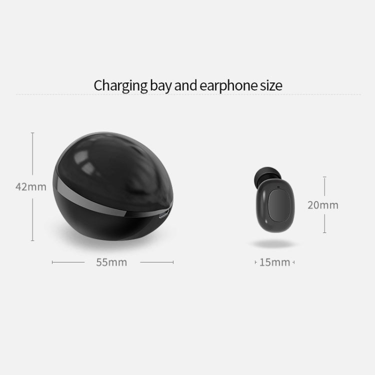 Écouteur Bluetooth sans fil en forme de capsule spatiale A10 TWS avec boîtier de charge magnétique et lanière, prise en charge des appels HD et appairage automatique Bluetooth, noir, noir blanc, blanc, blanc + noir
