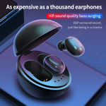 Écouteur Bluetooth sans fil en forme de capsule spatiale A10 TWS avec boîtier de charge magnétique et lanière, prise en charge des appels HD et appairage automatique Bluetooth, noir, noir blanc, blanc, blanc + noir