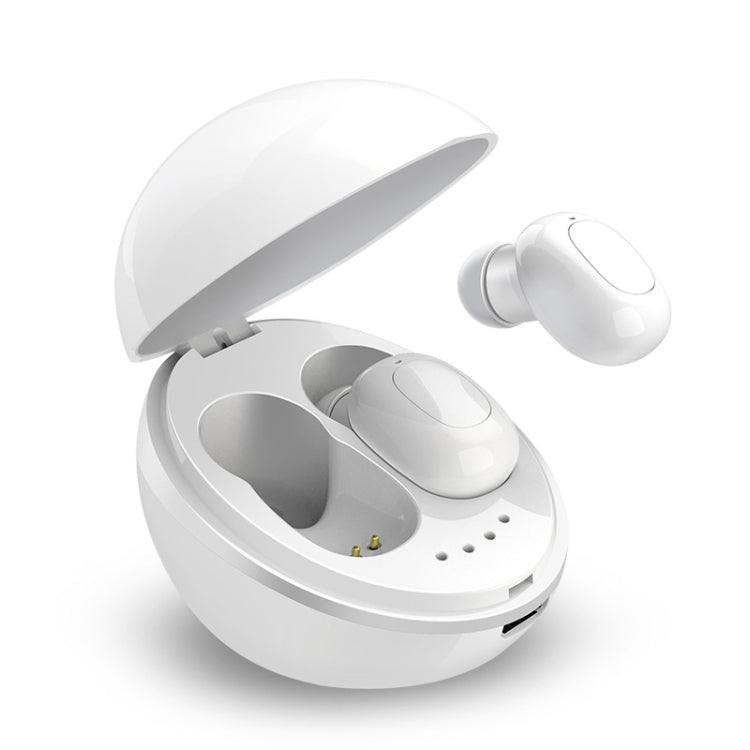 Écouteur Bluetooth sans fil en forme de capsule spatiale A10 TWS avec boîtier de charge magnétique et lanière, prise en charge des appels HD et appairage automatique Bluetooth, noir, noir blanc, blanc, blanc + noir