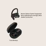 Écouteurs Bluetooth sans fil JHO-A9 TWS de type à suspension auriculaire avec sac de rangement à fermeture éclair intégré et fonction de charge, prend en charge le contrôle vocal, JHO-A9