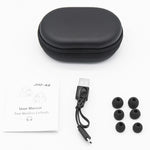 Écouteurs Bluetooth sans fil JHO-A9 TWS de type à suspension auriculaire avec sac de rangement à fermeture éclair intégré et fonction de charge, prend en charge le contrôle vocal, JHO-A9