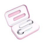 Écouteurs Bluetooth tactiles sans fil X26 TWS 5.0 avec boîtier de charge à attraction magnétique, prise en charge de l'assistant vocal et des appels, rose, bleu, blanc