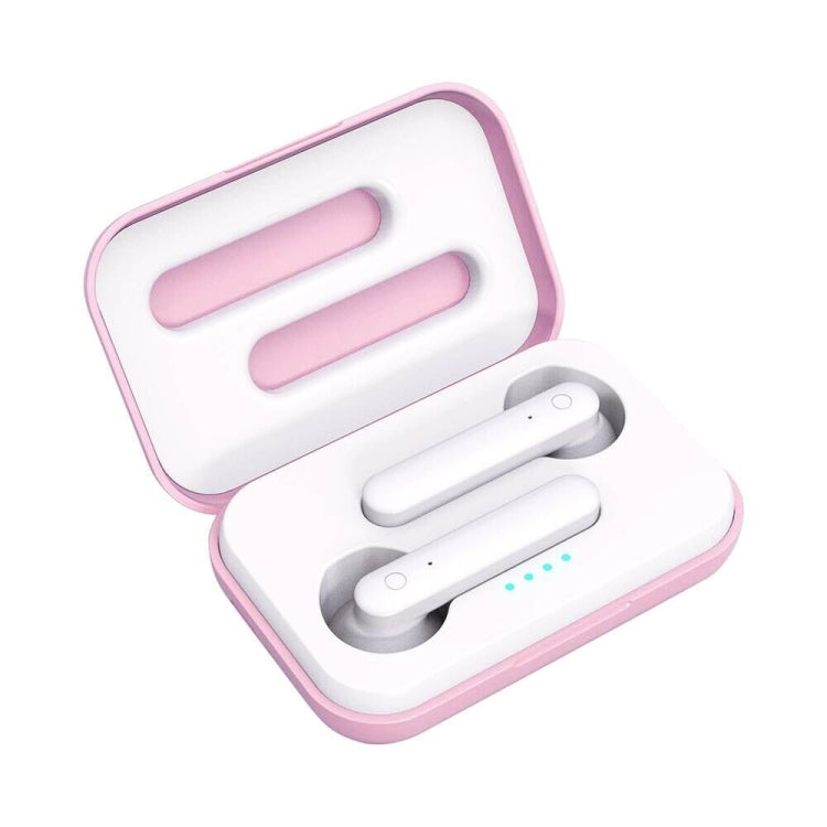 Écouteurs Bluetooth tactiles sans fil X26 TWS 5.0 avec boîtier de charge à attraction magnétique, prise en charge de l'assistant vocal et des appels, rose, bleu, blanc