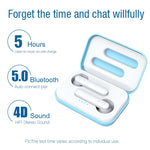 Écouteurs Bluetooth tactiles sans fil X26 TWS 5.0 avec boîtier de charge à attraction magnétique, prise en charge de l'assistant vocal et des appels, rose, bleu, blanc
