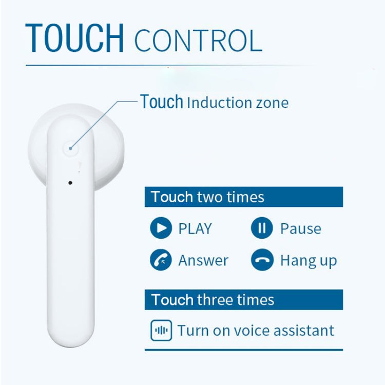 Écouteurs Bluetooth tactiles sans fil X26 TWS 5.0 avec boîtier de charge à attraction magnétique, prise en charge de l'assistant vocal et des appels, rose, bleu, blanc