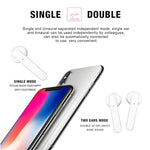 Écouteurs Bluetooth tactiles sans fil X26 TWS 5.0 avec boîtier de charge à attraction magnétique, prise en charge de l'assistant vocal et des appels, rose, bleu, blanc