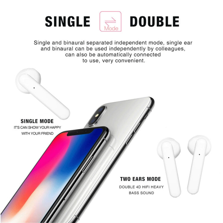 Écouteurs Bluetooth tactiles sans fil X26 TWS 5.0 avec boîtier de charge à attraction magnétique, prise en charge de l'assistant vocal et des appels, rose, bleu, blanc