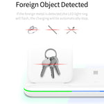 Chargeur sans fil magnétique vertical Z5 Qi pour téléphones mobiles & Apple Watch & AirPods / Xiaomi Redmi AirDots, avec anneau lumineux tactile, Z5