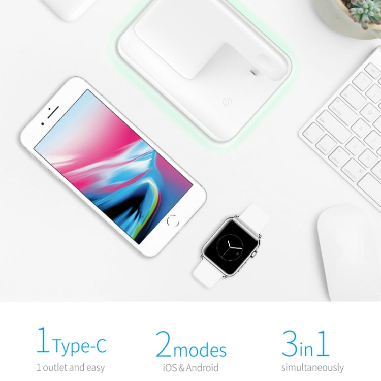Chargeur sans fil magnétique vertical Z5 Qi pour téléphones mobiles & Apple Watch & AirPods / Xiaomi Redmi AirDots, avec anneau lumineux tactile, Z5