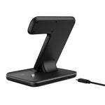 Chargeur sans fil magnétique vertical Z5 Qi pour téléphones mobiles & Apple Watch & AirPods / Xiaomi Redmi AirDots, avec anneau lumineux tactile, Z5
