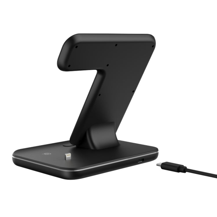 Chargeur sans fil magnétique vertical Z5 Qi pour téléphones mobiles & Apple Watch & AirPods / Xiaomi Redmi AirDots, avec anneau lumineux tactile, Z5