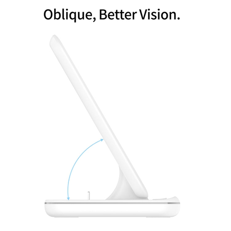 Chargeur sans fil magnétique vertical Z5 Qi pour téléphones mobiles & Apple Watch & AirPods / Xiaomi Redmi AirDots, avec anneau lumineux tactile, Z5