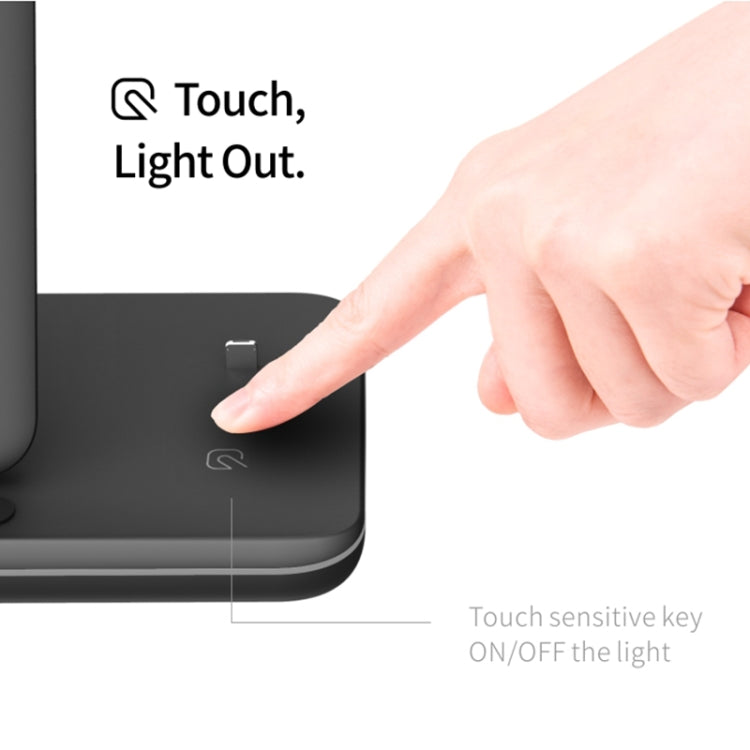 Chargeur sans fil magnétique vertical Z5 Qi pour téléphones mobiles & Apple Watch & AirPods / Xiaomi Redmi AirDots, avec anneau lumineux tactile, Z5