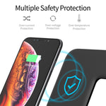 Chargeur sans fil magnétique vertical Z5 Qi pour téléphones mobiles & Apple Watch & AirPods / Xiaomi Redmi AirDots, avec anneau lumineux tactile, Z5