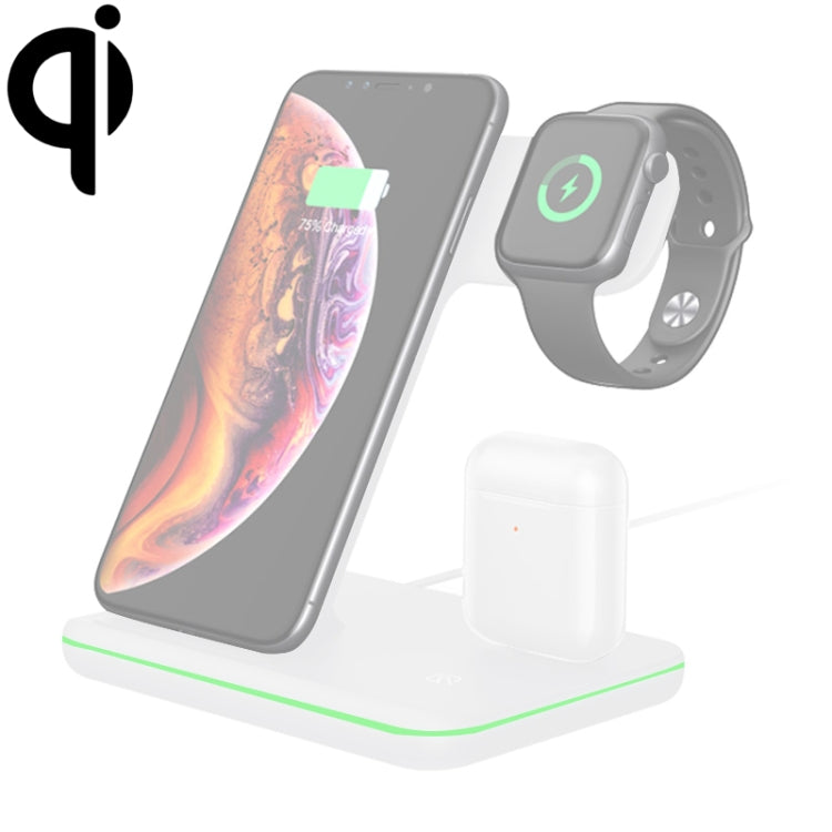 Chargeur sans fil magnétique vertical Z5 Qi pour téléphones mobiles & Apple Watch & AirPods / Xiaomi Redmi AirDots, avec anneau lumineux tactile, Z5