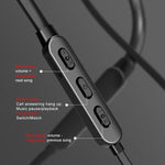 Écouteur de sport Bluetooth monté autour du cou filaire rond Bluetooth 5.1 avec fonction magnétique, Noir, Rouge, Blanc