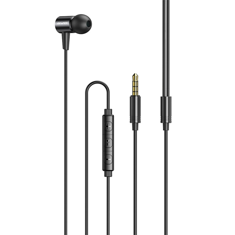 Écouteurs Stéréo Filaire Intra-auriculaires awei L2 avec Prise 3,5 mm et Micro