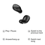 Casque de sport sans fil TWS Bluetooth V5.0 awei T6 avec boîtier de chargement
