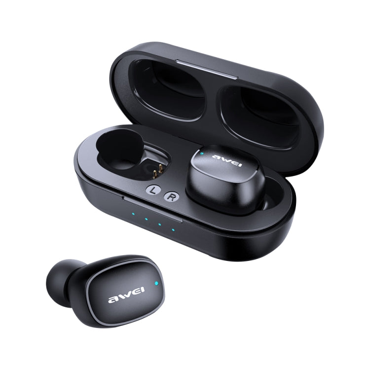 awei T13 TWS Bluetooth V5.0 Casque de sport véritablement sans fil avec étui de recharge