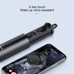 awei T55 TWS Bluetooth V5.0 Casque de sport sans fil avec étui de chargement portable