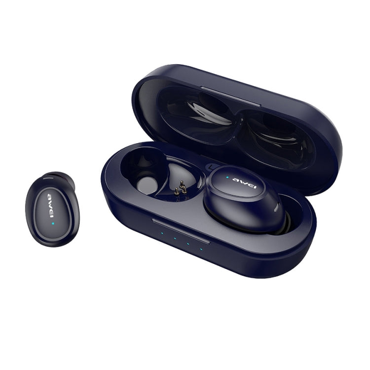 Casque de sport sans fil véritable Bluetooth V5.0 awei T16 TWS avec boîtier de charge