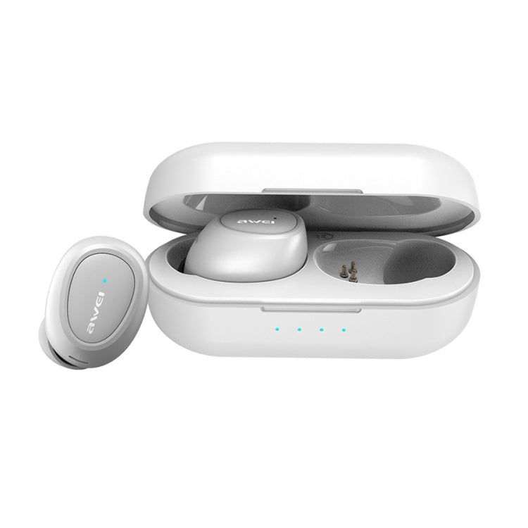 Casque de sport sans fil véritable Bluetooth V5.0 awei T16 TWS avec boîtier de charge