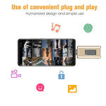 Disque flash coulissant Richwell 3 en 1 16 Go de type C + 8 broches + USB 3.0 en métal avec fonction OTG