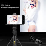 XT-09 Perche trépied Bluetooth mobile multifonction pour diffusion en direct avec retardateur