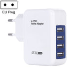 HT-CD03 Chargeur mural 4 ports USB 15.5W 5V 3.1A, chargeur de voyage, prise EU, HT-CD03
