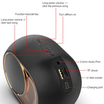 Haut-parleur Bluetooth sans fil X6 TWS 5W étanche extérieur avec basses, support mains libres / USB / AUX / carte TF