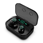 M7 TWS V5.0 Casque Bluetooth Stéréo Sans Fil Binaural avec Étui de Chargement et Affichage Numérique