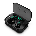 M7 TWS V5.0 Casque Bluetooth Stéréo Sans Fil Binaural avec Étui de Chargement et Affichage Numérique