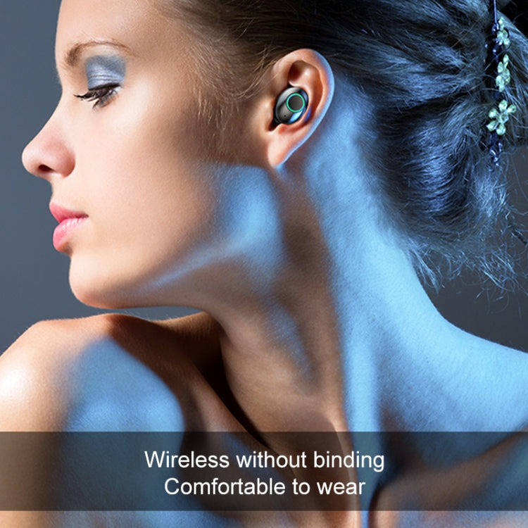 M7 TWS V5.0 Casque Bluetooth Stéréo Sans Fil Binaural avec Étui de Chargement et Affichage Numérique