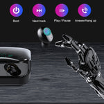 M7 TWS V5.0 Casque Bluetooth Stéréo Sans Fil Binaural avec Étui de Chargement et Affichage Numérique